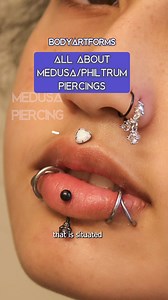 Is it philtrum piercing or medusa piercing? It's both! From what it is to the aftercare and the jewelry you can wear, we'll go over what this popular piercing is all about. Shop our medusa piercing jewelry at https://bodyartforms.com/products.asp?piercing=Philtrum | Bodyartforms