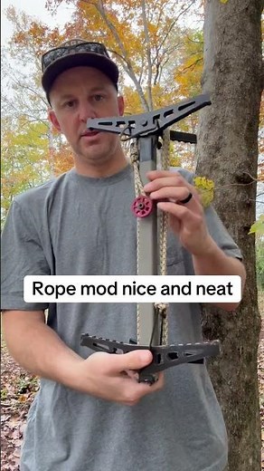 DIY rope mod for climbing sticks #DeerHunting #Hunting #ArcheryHunting