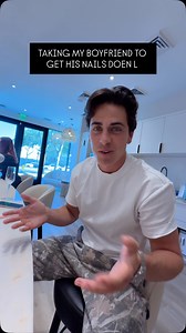 I convinced my boyfriend to get his nails done with me💀✋ @matt.rh @townhouse #couplegoals #couple #nails | Daynamarie