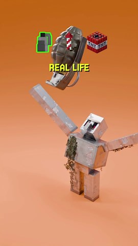 Minecraft vs real life satisfying explosives 🧨 💥