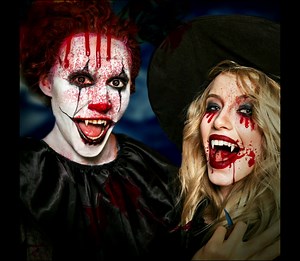 3 Pairs Vampire Teeth Vampire Fangs with Adhesive Kit for Monster Vampire and Zombie Makeup Dress Up Vampire Fangs Teeth for Kids Adults Halloween Party Cosplay Favors Props Decoration