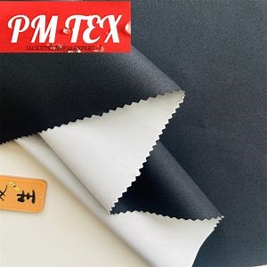[Hot Item] Milky Memebrane Stretchy Microfiber Twill Polyester Fabric for Outdoor Jackets