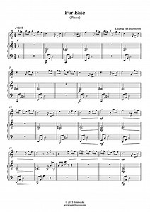 Für Elise (Klavierbegleitung) (Beethoven) - Klaviernoten
