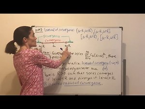 Calculus II: Radius and Interval of Convergence for Power Series (Full lecture)