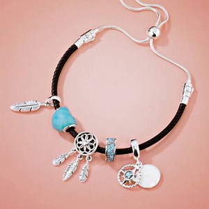 36K views · 915 reactions | Our best-selling PANDORA sliding bracelet now comes in leather and sterling silver, to complete your summer look. #FestivalStyle #DOPANDORA https://goo.gl/n3GrJj سوار باندورا الأكثر مبيعاً يأتي الآن بجلد مصنوع من الفضة الإسترليني ليكمل ستايلك الصيفي | Pandora | Facebook
