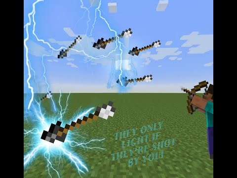 How to create LIGHTNING ARROWS with commands in Minecraft Bedrock