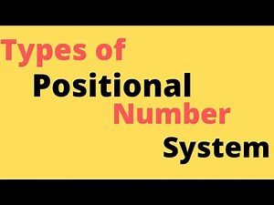 Types of Positional number system. #Decimal #Octal #Binary #Haxadecimal.full explaination in detail