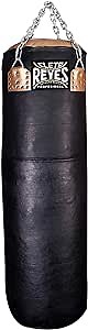 Cleto Reyes Extra Heavy Punching Bag for Adults Boxing Training Equipment, MMA, Kickboxing, Muay Thai, Leather, Black