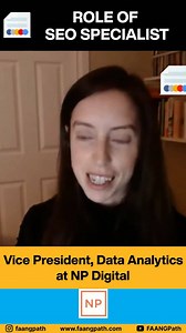What is the role of an SEO specialist? Hear it from Karen, VP, Data Analytics at NP Digital Find the complete video on our YouTube channel! #ResumeTips #ResumeStrategies #data #SEO #resume #career #jobsearch #jobs #hiring #jobhelp #dreams #ChasingDreams #Passion #FAANGPath | Careerflow.ai | Facebook