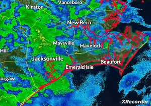 Widespread showers are expected along the Crystal Coast today. This is a radar loop ending at 1015 AM. One quarter to one half inch of rain is expected today. Highs will be in the upper 40s. | Moreheadcityweather NC | Facebook