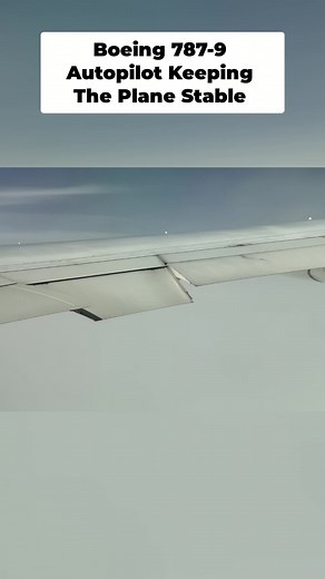 Boeing 787-9 autopilot holding steady through turbulence. That window view, though! Stability goals. #Boeing787 #Aviation #Turbulence #AirplaneView #Travel