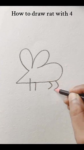 How to draw rat with 4 #Foryou #Foryoufage #amazing | Drawing Andarts