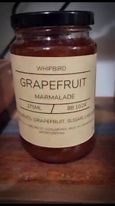 Introducing Grapefruit Marmalade - a zesty, tangy delight made from Gayndah Grapefruits using an old-fashioned recipe. This versatile condiment adds a burst of flavor to various dishes. Here are creative ways to enjoy it: 1. Toast Topping: Spread on toast, bagels, or English muffins. 2. Yogurt Parfait: Layer with Greek yogurt, granola, and berries. 3. Dessert Drizzle: Top ice cream, cheesecake, or cake. 4. Pancake/Waffle Syrup: Warm and drizzle on pancakes or waffles. 5. Meat Glaze: Mix with Dij