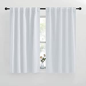 NICETOWN Bunk Bed Insulated Room Darkening Curtains - (Cloud Grey Color) W42 x L50, 2 Pieces, Modern Design Thermal Privacy Protection Window Treatment Drapes/Draperies for Bedroom