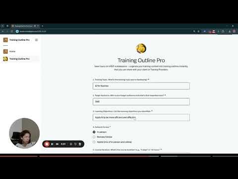 HRDF Training Outline Pro