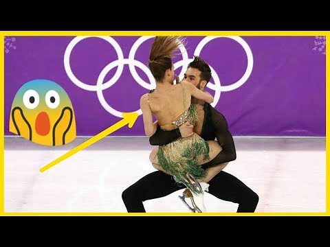 Gabriella Papadakis Wardrobe Malfunction Moment | Winter Olympics 2018