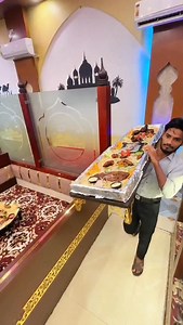 ₹1799 for 6 people = ₹300 per person 🤯 Golden platter, full paisa vasool scenes ✨ Pet bhar ke khaao, bill dekh ke muskuraao 😌💸 Tag your gang who says “bhai budget tight hai” but eats the most 👀🍽️ #hyderabad #hyderabad_diaries #hyderabadfoodie #hyderabadifoodreviews #hyderabadi #foodreelsinindia #foodreel | Mohammed Ahmed Hussain Farooqui