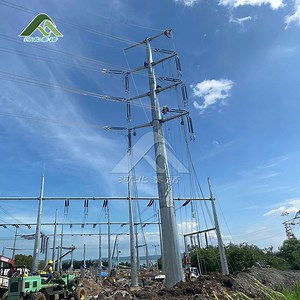 [Hot Item] Optimized Design Overlap/Flange Connection Overhead 40m Electric Power Transmission Lines Steel Pole