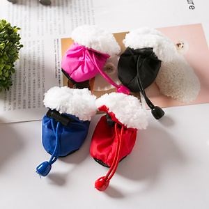 [Hot Item] Wholesale Winter Fleece Warm Heated Cheap Price High Quality Pet Boots Dog Shoes Waterproof Booties