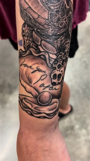 Ocean Sleeve Tattoo Session Featuring Sea Creatures