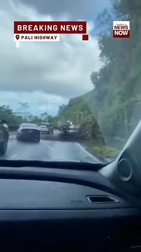 #BREAKING: A rockslide has closed Kailua-bound lanes of the Pali highway. The closure extends from Waokanaka Street to the Pali off-ramp. A timeline for reopening the roadway was not immediately available, but photos and videos taken by drivers showed significant debris on lanes. Video source: My Kailua | Hawaii News Now