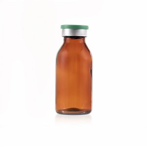 [Hot Item] 10ml moulded amber glass infusion bottle with rubber stopper and cap
