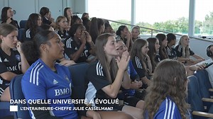 2.8K views · 18 reactions | C'est l'heure du quiz ! Nos joueuses du Programme féminin, co-fondé par BMO Groupe financier partenaire fondateur de l'Académie du CF Montréal, testent leurs connaissances soccer et plus encore dans un concours divertissant animé par Patrick Leduc. Seront-elles à la hauteur ? #CFMTL #FanFiniPourElles | CF Montréal | Facebook