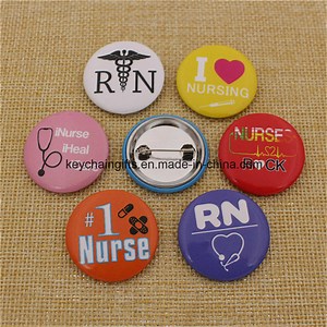 [Hot Item] Wholesale Cheap Custom Metal Nurse Badge Button Pins