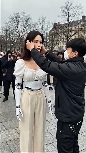 Beautiful Humanoid Robo Girlfriend Face Reveal 🤖💖 | AI Robot Looks Like a Human#shortsfeed