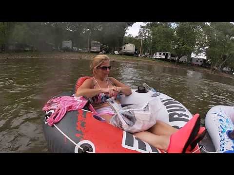 Tubing down the mohican river with Family