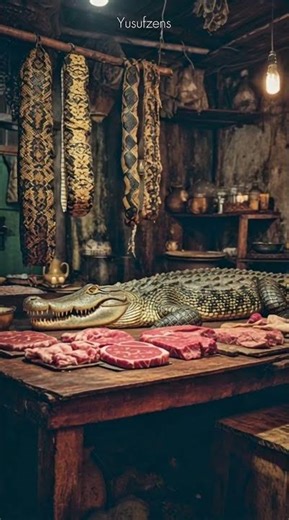Inside the Exotic Meat Market: Snake & Crocodile Butchery Shocking Reality!
