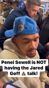 3.4K views · 86 reactions | Penei Sewell standing up for his QB.  ‘It’s not just on Goff—we win and lose as a team.’ That’s leadership. 女 #OnePride #PeneiSewell #DetroitLions | Stephen Michael Mannina | Facebook