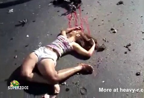 Girl dying on the road