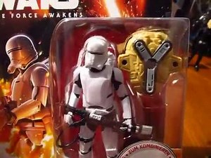 Star Wars The Force Awakens Action First order FlameTrooper Figure Review
