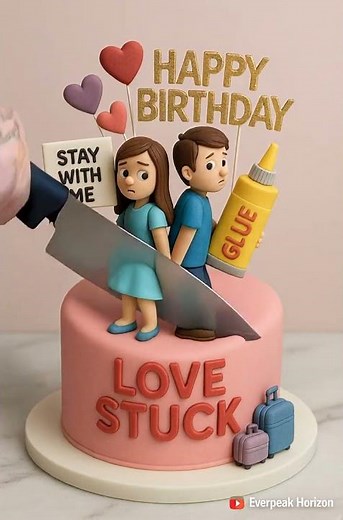 Stuck With Love! 💘 This Crazy Couple Cake Is Too Funny!
