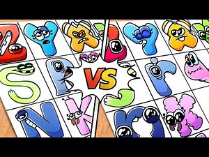 Drawing Alphabet Lore Reverse VS Alphabet Lore Baby Reverse (Z-M/z-m) / How to draw Alphabet Lore
