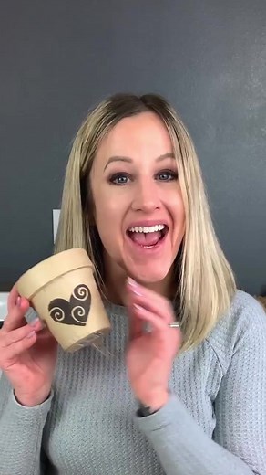 "Making our hearts full with this DIY project! 💕 Used a Scorch Marker to add a sweet heart logo on this paper mache pot. The perfect addition to our plant-filled room! #DIYlove #scorchmarker #papermachepot” | Scorch Marker