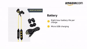 KICKER EB200 Bluetooth® Earbuds - 46EB200BTB