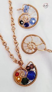 Turn wire & beads into a stunning seashell pendant 🌊✨ Would you wear this minimalist design? 💎 #HandmadeJewelry #WireWrappedJewelry #MinimalistNecklace #DIYPendant #SeashellJewelry #WireArt #JewelryTutorial #OceanInspired #LanAnhHandmade #WireWrapping | Lan Anh Handmade