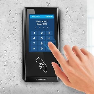 [Hot Item] 13.56MHz 125kHz Waterproof Outdoor Touch Keypad NFC RFID Proximity Card Tag Reader, BLE Reader with Qr Code Scanner for Access Control System