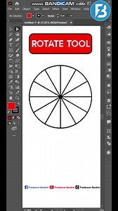 Rotate Tool - illustrator || Freelancer Bankim #illustrator #freelancer #tutorial #logo #design #adobeillustrator #rotatetool | Freelancer Bankim | Facebook