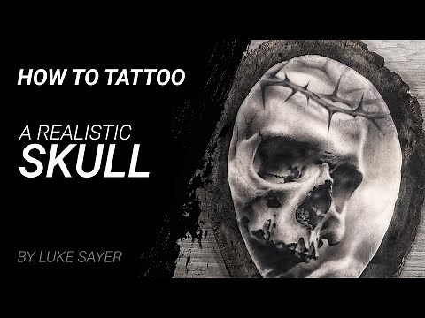 How to tattoo a realistic skull