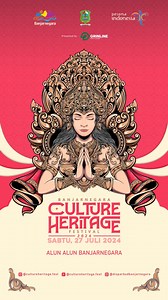 “Culture Heritage Festival 2024” Jangan lupa datang dan saksikan Banjarnegara Culture Heritage Festival 2024 Kabupaten Banjarnegara . 🗓️Sabtu, 27 Juli 2024 ⏰19.30 - 23.30 📍ALUN-ALUN BANJARNEGARA #cultureheritage #banjarnegaracultureheritagefestival2024 #banjarnegara #senibudayabanjarnegara | INFO Seputar Banjarnegara