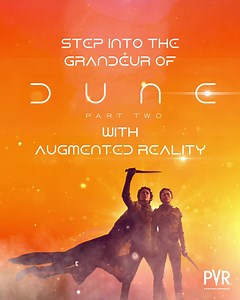 Enter the magnificent world of Dune: Part 2 with this exciting AR Filter! 🎬 See the AR filter come alive and experience the magic! All you have to do is follow these simple steps: 1: Scan the QR code or click on the link https://cutt.ly/mwMxfjjW 2: Tap on experience the poster 3: Move your phone’s camera towards the poster 4: Play a simple quiz and stand a chance to win free movie tickets . . . #DunePart2 #TimotheeChalamet #Zendaya #FlorencePugh #AustinButler #RebeccaFerguson #AnyaTaylorJoy #Jo