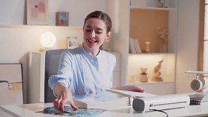 9 Inch Portable Laminator Machine with Anti-Jam Tech, All-in-One A4 Thermal Laminator w/Trimmer & Corner Rounder for Home, Office, School, Business, 40 Sheets Included（White）