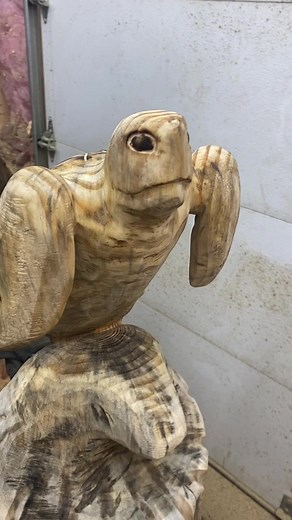 3.7K views · 184 reactions | Not quite done but getting there. #foryou #chainsaw #art #reels #carving #turtles | ChrisGarage 78 | Facebook
