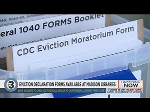 Eviction declaration forms available at Madison libraries