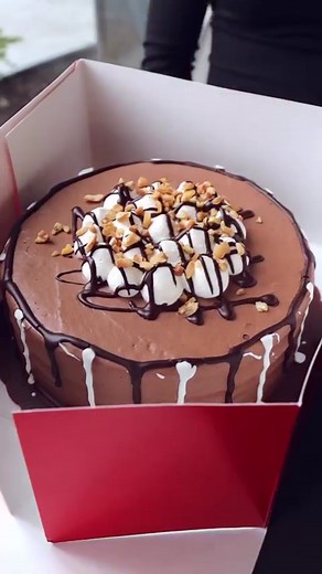 Indulge in pure happiness with our heavenly Rocky Road Cake! 🍫🎂 Three layers of decadent chocolate pound cake embrace a delightful symphony of cashew nuts, marshmallows, and luscious chocolate cream. Every bite is a journey through velvety goodness and crunchy delight. 😋 Treat yourself to a slice of joy and let the Rocky Road Cake uplift your taste buds to cloud nine ☁️ 📲 Make a #RedRibbonUSA account today and get these freebies with your online order (coupon can only be redeemed once):⁠ ⁠ ✨