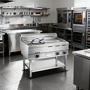 Hgg-751b Disassembled Shelf Flat Top Gas Griddle with Gas Fryer