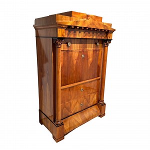Biedermeier Secretaire, Cherry Veneer, Inlays, Brass, South Germany circa 1830 - Etsy.de